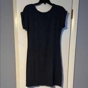 Lou & Grey Black Cap Sleeve T-Shirt dress